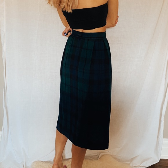 Vintage Pendleton High-Waist Midi Skirt - Picture 2 of 6